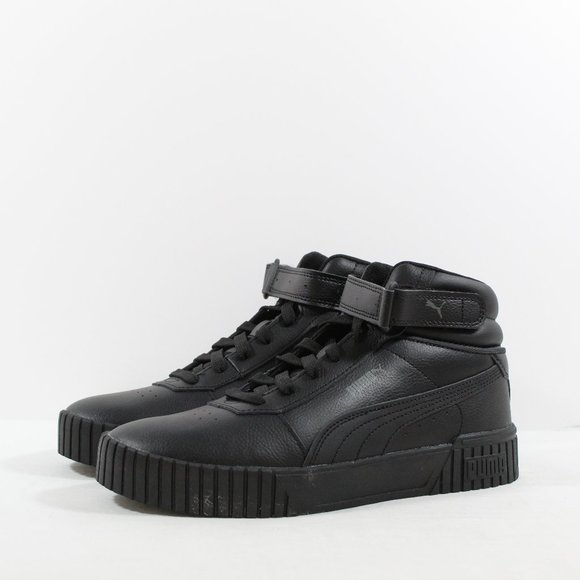 PUMA Women's Carina 2.0 Mid Sneaker - Black 10M - Picture 1 of 7